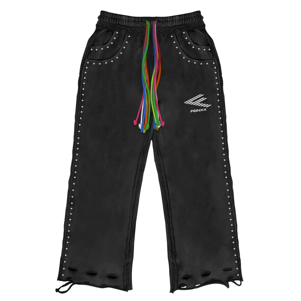 Black double pocket sweatpants