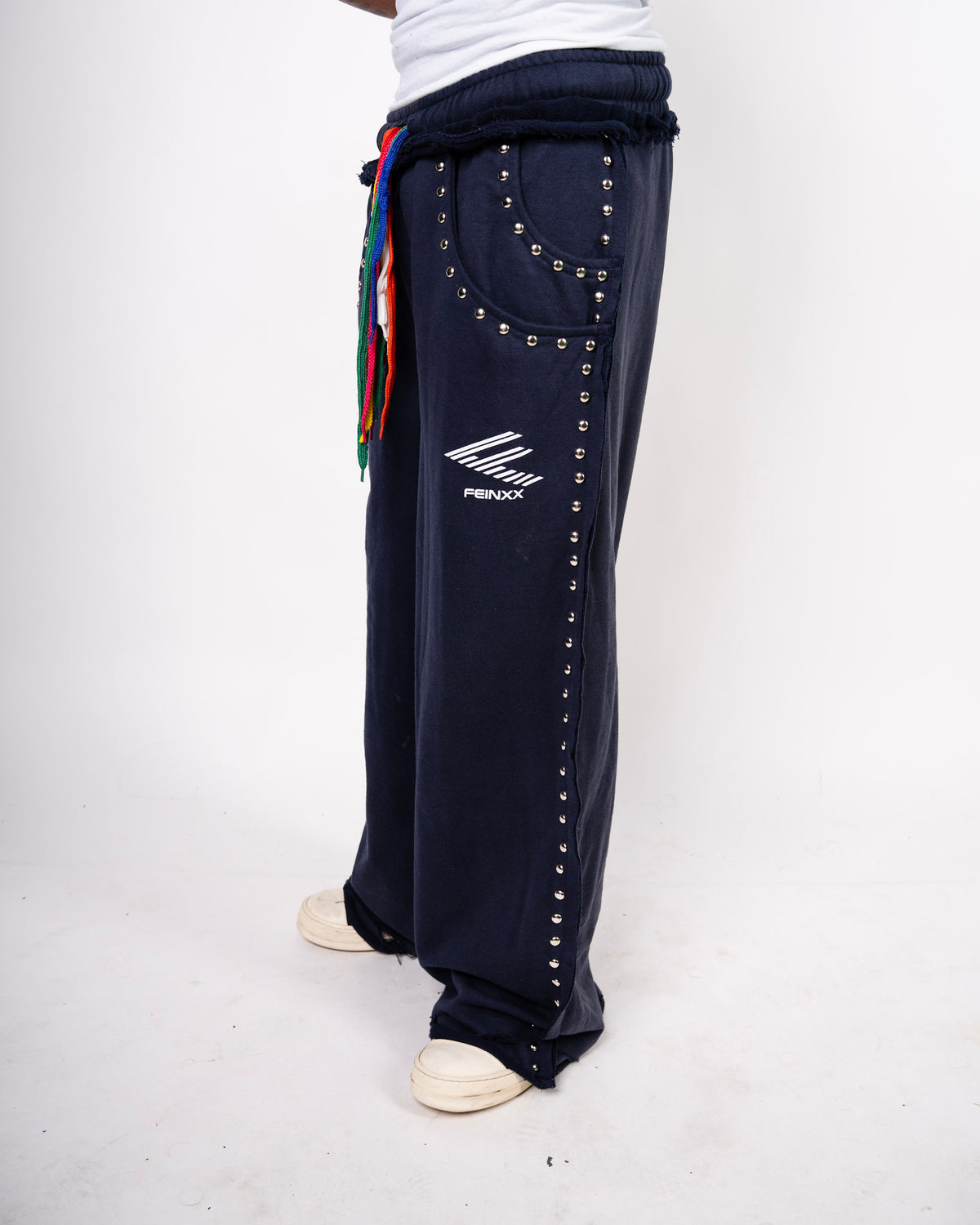 Navy double pocket sweatpants