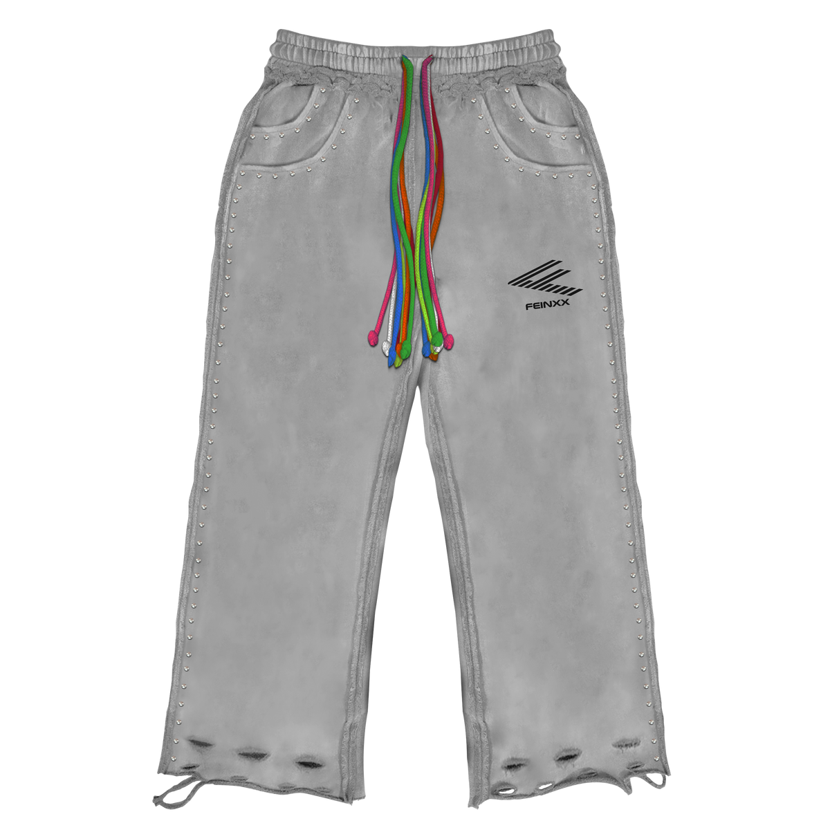 Gray double pocket sweatpants